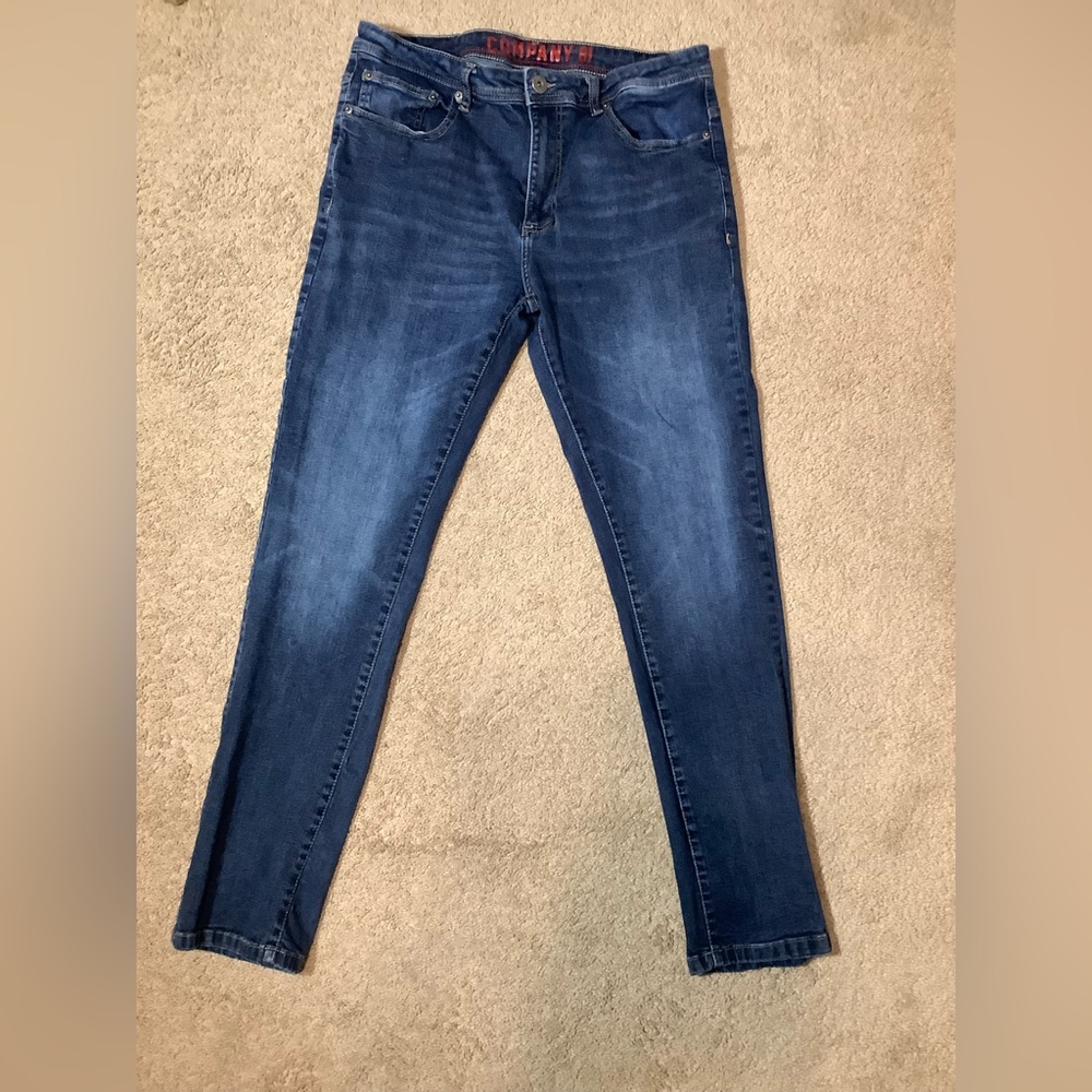 Men 34X32 Company 81 Slim Fit Medium Wash Denim Jeans